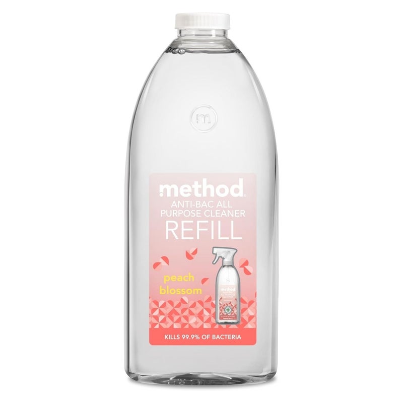 Method Antibacterial All-Purpose Cleaner Refill, Kills Germs & Disinfects Surfaces, Peach Blossom Scent - 2 Litre - Image 1